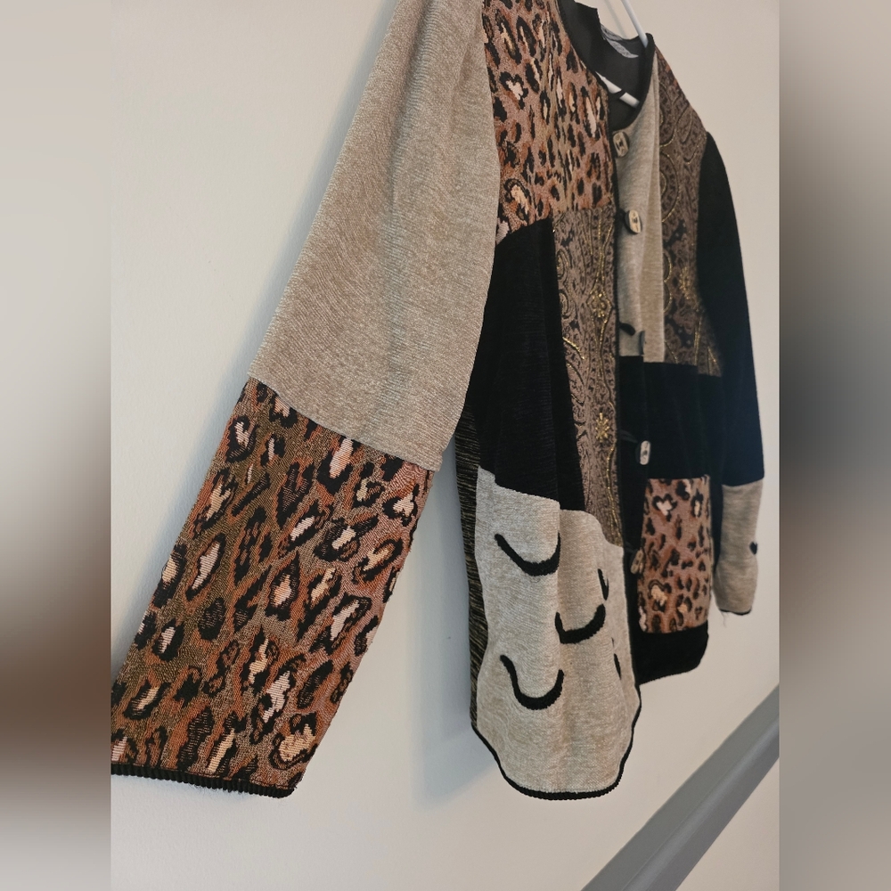 Indigo Moon Multicolor Patchwork Jacket - image 6